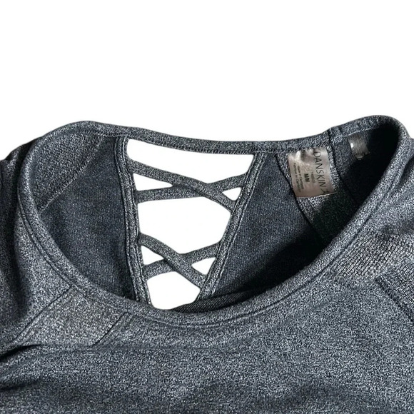 Danskin sweater,women med, top back cut out,pullover, comfy,cotton blend,raglan - Picture 12 of 15